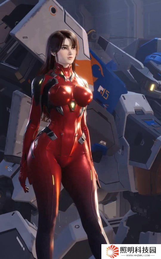 《解限機(jī)》紅衣美女機(jī)師視頻 身材和顏值很棒！